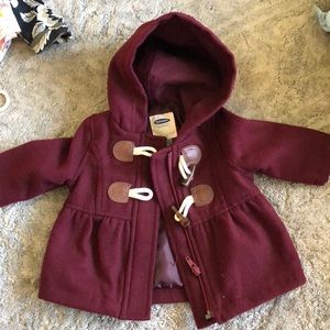 Burgundy Pea Coat